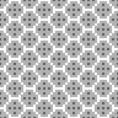 Squares, checks, figures ornament. Seamless pattern. Geometric background. Tribal motif. Folk wallpaper. Geometrical ornate. Ethnic backdrop. Textile print, abstract illustration. Ethnical vector.