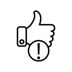 Like icon. Hand like. Thumb up. Outline love symbol. Social media sign. Seal of approval. OK sign. Like symbol. Premium quality. Achievement badge. Quality mark. Thumb icon. Human hand.