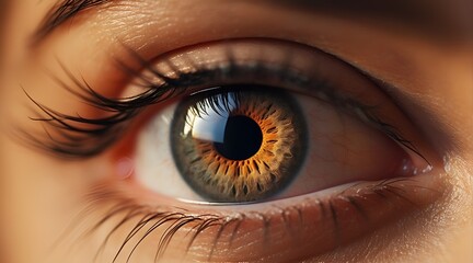 Fototapeta premium close up of a female eye