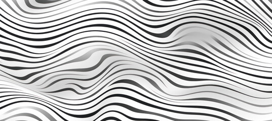 Black and White Delicate Curves Wallpaper