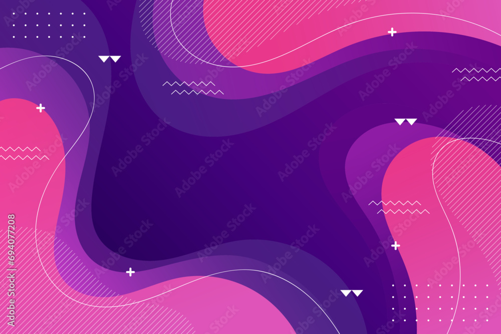 Poster abstract lines and waves minimal background with geometry style