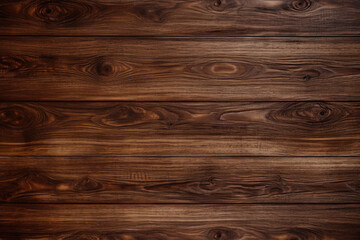 Naklejka premium Empty wood background An empty wooden counter table top for product display Ai generated