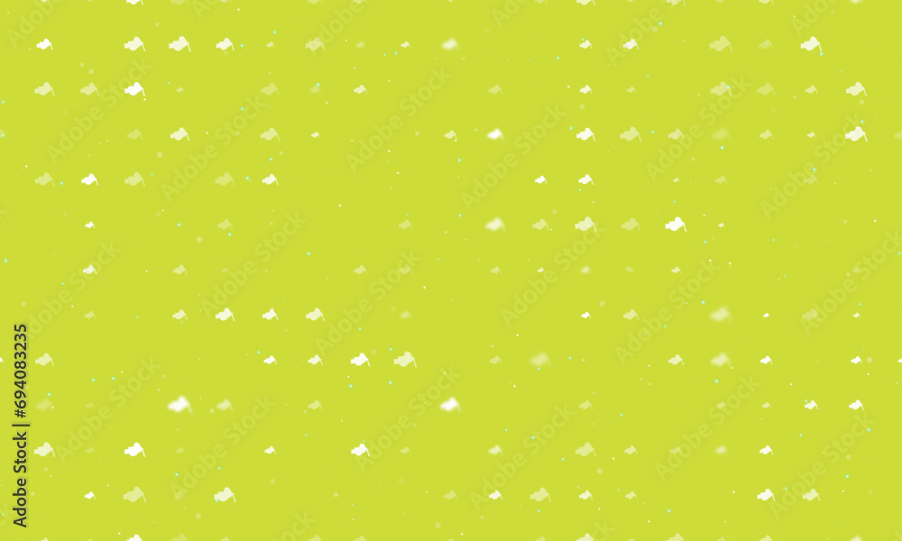 Poster seamless background pattern of evenly spaced white vise symbols of different sizes and opacity. vect
