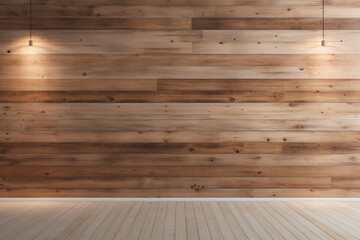 Naklejka premium Empty wood background for product display Ai generated