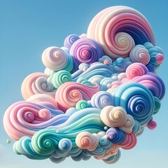 Fototapeta premium Colorful Swirl