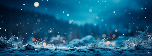 Maravilla Invernal: Copos de Nieve Danzando en el Aire Frío - obrazy, fototapety, plakaty
