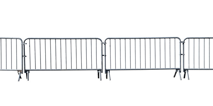 Crowd control barrier isolated on the transparent background