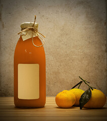 still-life with the craft mandarin juice
