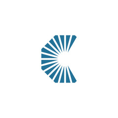 Unique and simple letter C logo