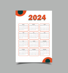 2024 Calendar I 2024 Calendar for Office