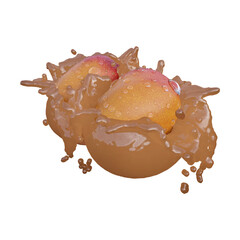 Realistic 3D render of Red Mango Fruit best for commercial and Design purpose