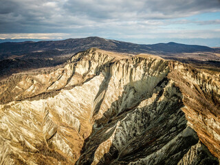 Tsiv Gombori pass and desert in Kakheti , Georgia. amazing half-desert and beautiful natures