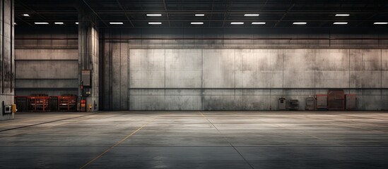 Large warehouse loading bay docks - obrazy, fototapety, plakaty