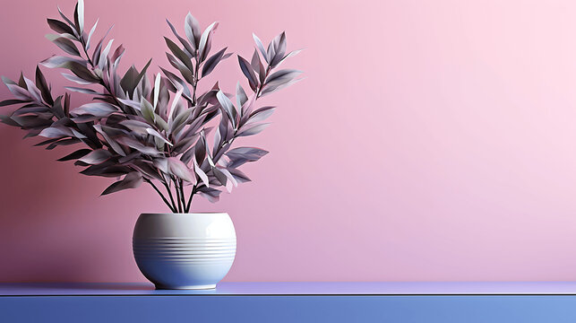 Plantas sobre fondos claros