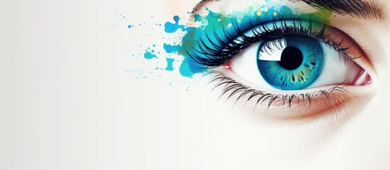 Eye diagnosis, health prevention, genetics, color scheme, specialist examination, eye movements, gaze direction.