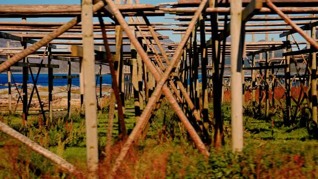 Stockfish Racks And Scenic Mountain Views