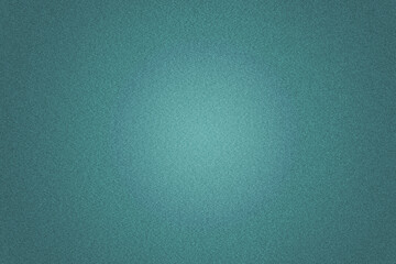 Gritty noisy cyan design template background with a sandy texture.  With a radial gradient light in...