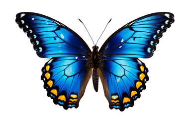 Red-Spotted Purple Elegance Butterfly Isolated on Transparent Background PNG.