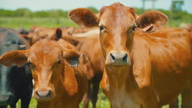 young brangus cattle