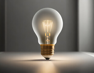 mock up of a light bulb for design or interior
