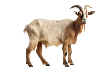 Dairy Wonder Goat Isolated on Transparent Background PNG.