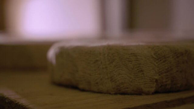  Serra Da Canastra Cheese That Is Being Cured In A Cellar 