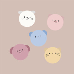 illustration of a cartoon pet