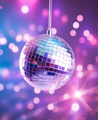 disco ball with lights