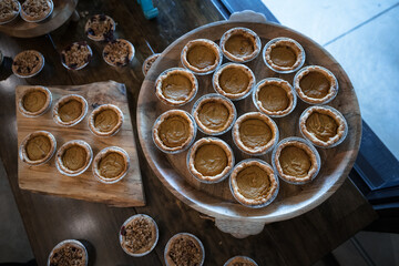 miniature pumpkin, pecan and apple pies © Schaefer Photography