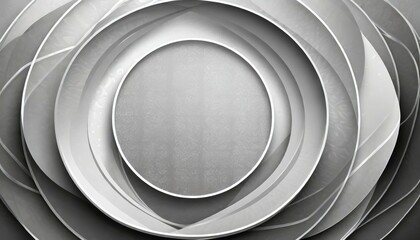 abstract paper circle design silver background texture