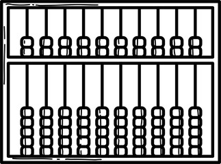 Abacus Education Drawing Doodle Vector Illustration