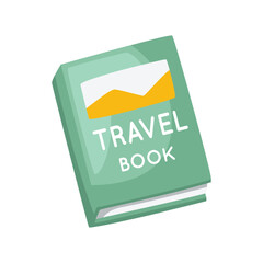 Travel book icon. Vector design