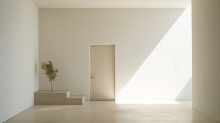 A minimalistic Passover door, its simplicity inviting contemplation on the essence of the holiday