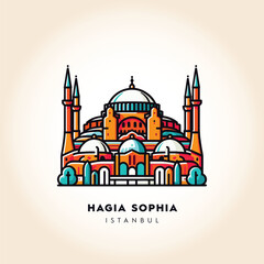 Galata Tower Majesty: Istanbul's Historic Landmark in Colorful Vector Art