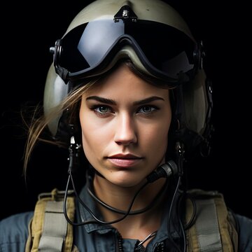 female us navy fighter pilot, potrait photography