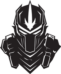 WarriorWatch Armyman Mascot Vector Icon BattalionBadge Vectorized Mascot Symbol