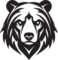 GrizzlyGlyph Majestic Vector Bear Emblem UrsineVista Artistic Vector Bear Icon