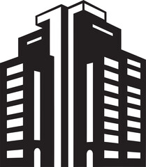 EdificeGraffix Sleek Building Vector Logo TowerCraft Elegant Vectorized Building Symbol