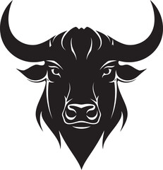 HornCraft Dynamic Bull Head Vector Icon TaurusMark Precision Bull Head Vector Logo