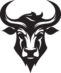 RagingBull Artistic Bull Head Vector Logo BullRage Sleek Vector Bull Head Symbol