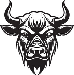 TaurusGraffix Elegant Bull Icon ChargeAura Dynamic Vector Bull Symbol