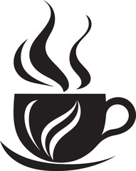 BrewMark Sleek Vector Coffee Cup Icon JavaGraffix Elegant Coffee Cup Emblem