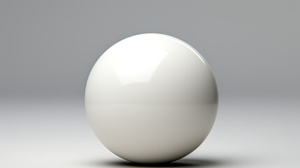 Full white sphere with a shadow UHD wallpaper