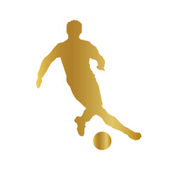 golden player silhouette