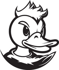 PondPaddleAura Precision Vector Duck Icon GlideMaster Sleek Vector Duck Design