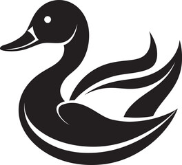 FeatheredFloatGraffix Dynamic Duck Symbolization PondPaddleAura Precision Vector Duck Icon