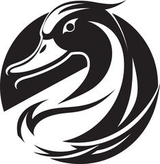 WaddleMark Precision Vector Duck Icon FeatheredFloatGraffix Sleek Vector Duck Emblem