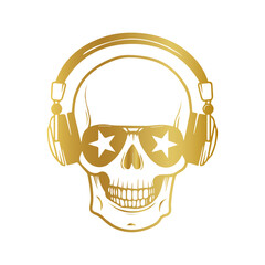 golden skull and crossbones