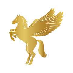 golden pegasus silhouette