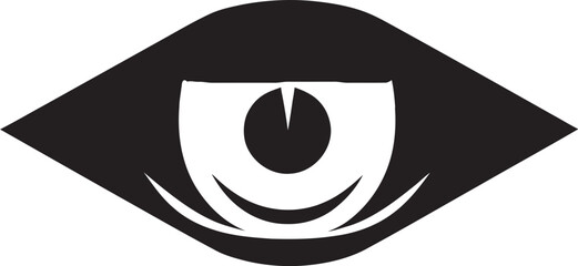 VisionMark Sleek Eye Vector Icon OpticViewGraffix Elegant Vector Vision Emblem